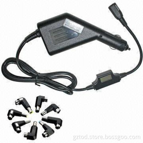 Multifunction Notebook Power Adapter 90W Car Charger Laptop DC Adapter with LCD Universal